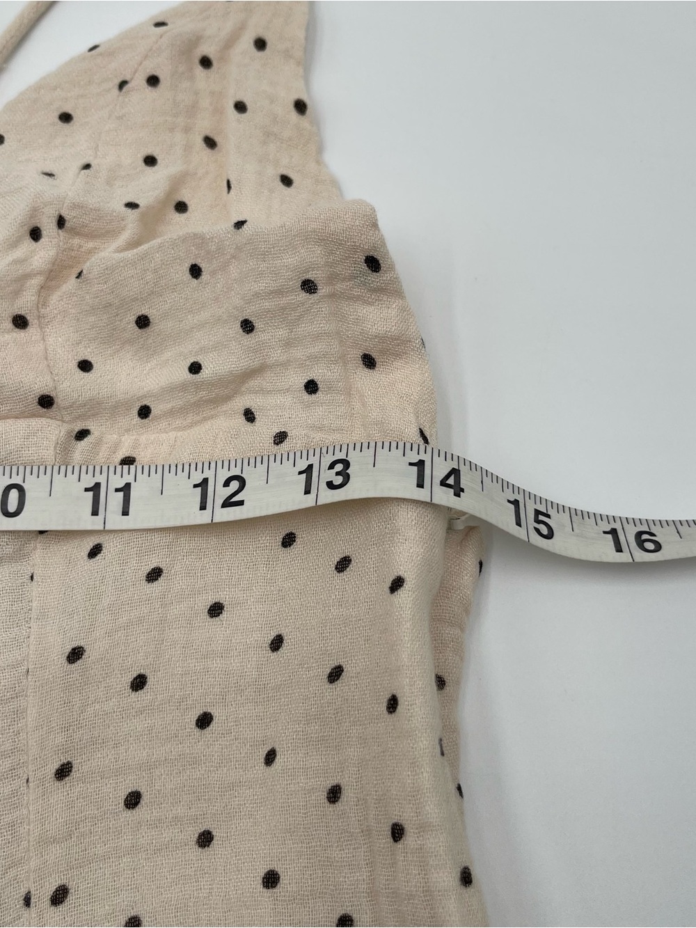 Reset by Jane Ivory Black Polka Dot Cotton blend jumpsuit Strappy Wide Leg Lined - Picture 8 of 10
